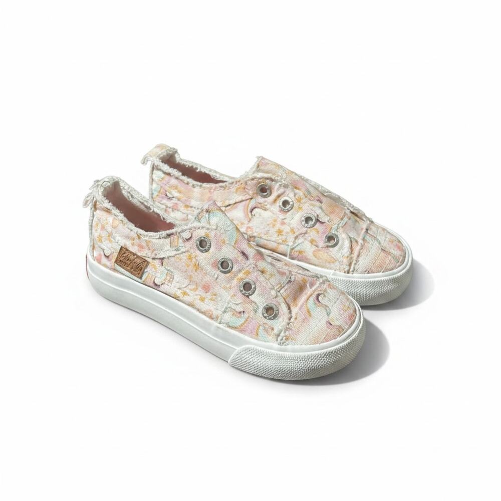 Kid's Blowfish Malibu Navy Camo Canvas Sneakers Size 11